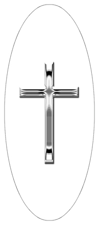 Silver Single Cross White